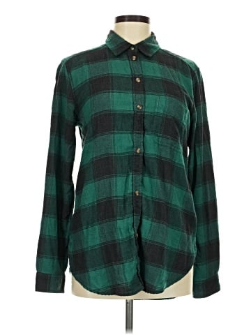 American Eagle Outfitters Long Sleeve Button-Down Shirt (view 1)