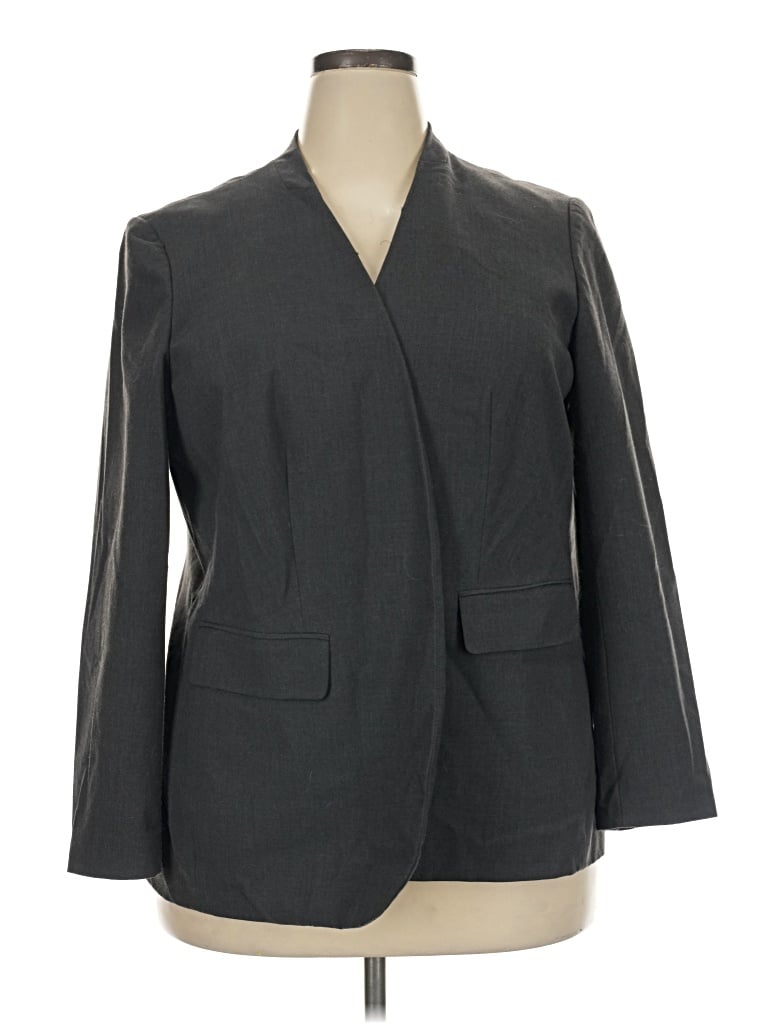 Pre-owned Bar Iii Blazer Jacket In Gray