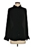 H&M 100% Polyester Solid Black Long Sleeve Blouse Size S - photo 1