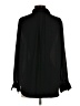H&M 100% Polyester Solid Black Long Sleeve Blouse Size S - photo 2