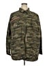 Caslon 100% Cotton Camo Green Coat Size 22 - photo 1