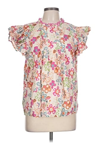 Umgee Short Sleeve Blouse (view 1)