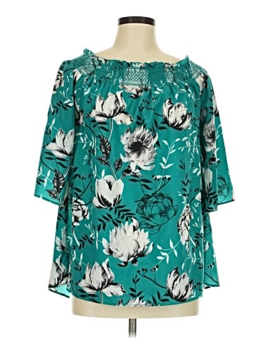 Jasmine & Juliana 3/4 Sleeve Blouse (view 1)