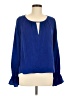 DKNY 100% Polyester Blue Long Sleeve Blouse Size M - photo 1