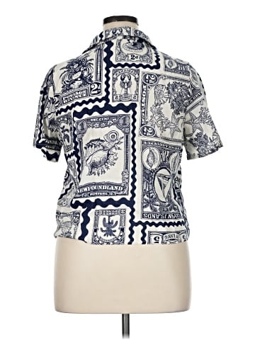 Nicole Miller Artelier Short Sleeve Blouse (view 2)