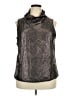 Fabletics 100% Nylon Metallic Silver Sleeveless Blouse Size XXL - photo 1