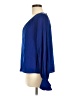 DKNY 100% Polyester Blue Long Sleeve Blouse Size M - photo 5