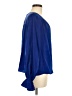 DKNY 100% Polyester Blue Long Sleeve Blouse Size M - photo 4