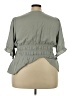 Torrid Gray 3/4 Sleeve Blouse Size 3X Plus (3) - photo 2