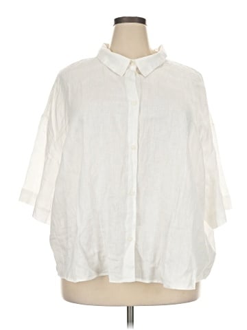 H&M 3/4 Sleeve Button-Down Shirt (view 1)