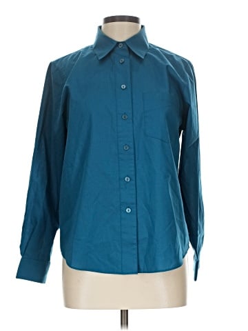 Foxcroft Long Sleeve Button-Down Shirt (view 1)