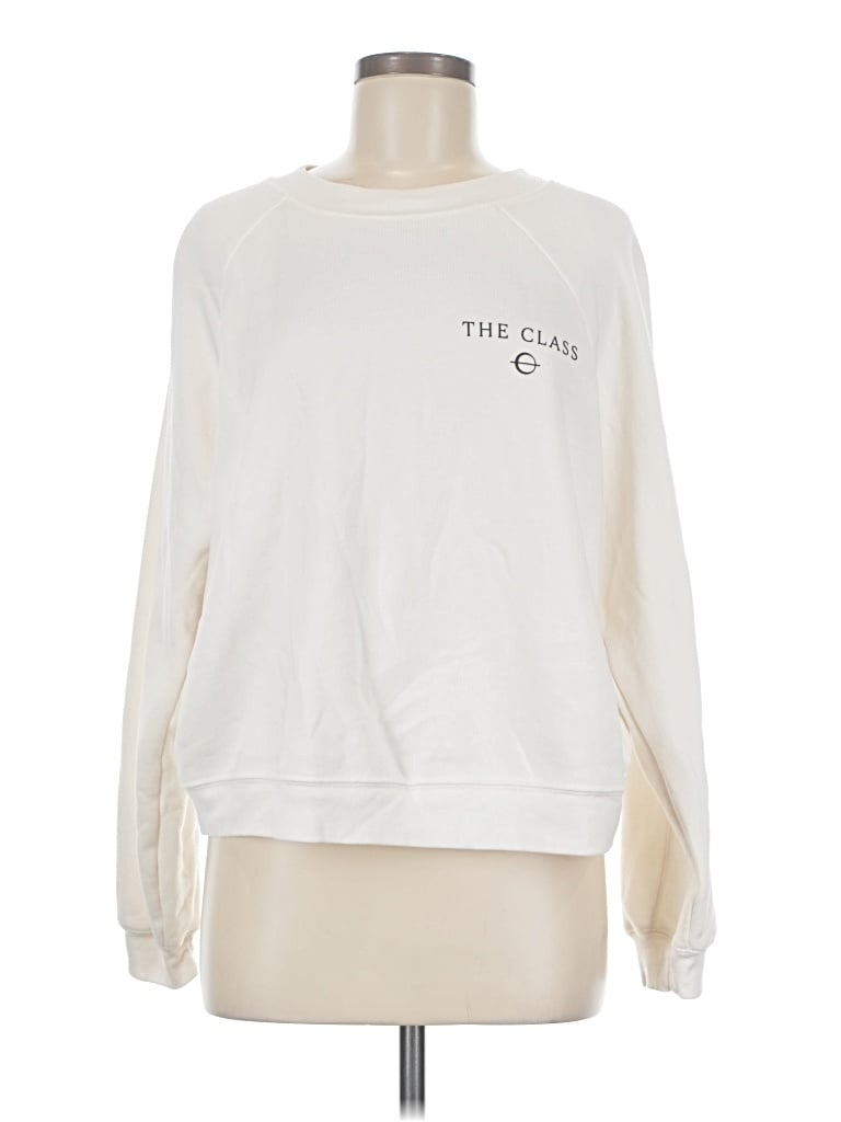 Pre-owned Bella+canvas Sweatshirt In White