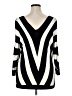 INC International Concepts 100% Rayon Chevron-herringbone Black Pullover Sweater Size XL - photo 2