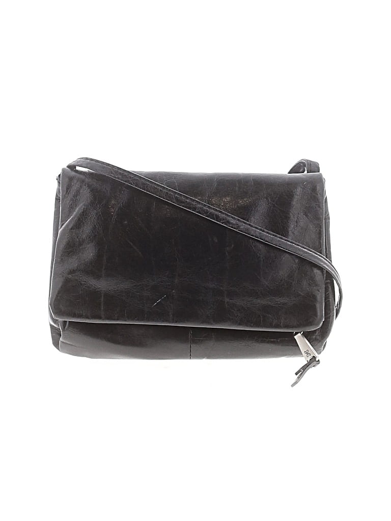 Pre-owned Hobo Bag Leather Crossbody Bag In Black