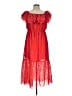 Unbranded 100% Polyester Red Cocktail Dress Size 12 - photo 1
