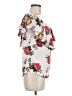 Veronica M. 100% Polyester Ivory Short Sleeve Blouse Size M - photo 4