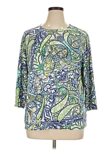 JM Collection 3/4 Sleeve Blouse (view 1)