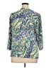 JM Collection Green 3/4 Sleeve Blouse Size 1X - photo 2