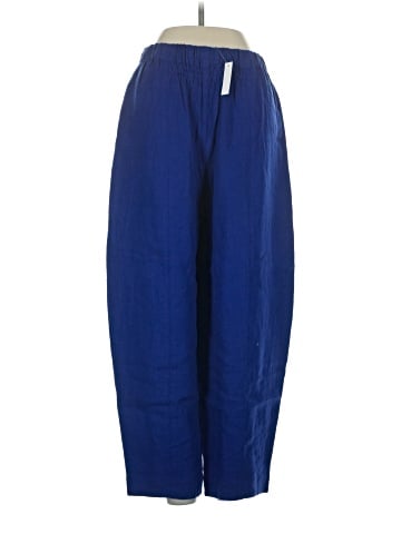 Madewell Barrel-Leg Crop Pants in 100% Linen (view 2)