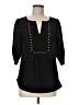 41Hawthorn 100% Polyester Black 3/4 Sleeve Blouse Size M - photo 1