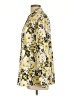 Kasper 100% Polyester Floral Yellow Long Sleeve Blouse Size L - photo 5