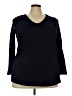 Woman Within 100% Cotton Black Pullover Sweater Size 22 (1X) - photo 1
