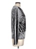 Tahari Metallic Silver Long Sleeve Top Size L - photo 4
