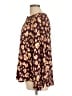 Nine West 100% Polyester Print Purple Brown Long Sleeve Blouse Size L - photo 5