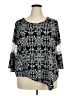 New Directions Black 3/4 Sleeve Blouse Size 3X - photo 1