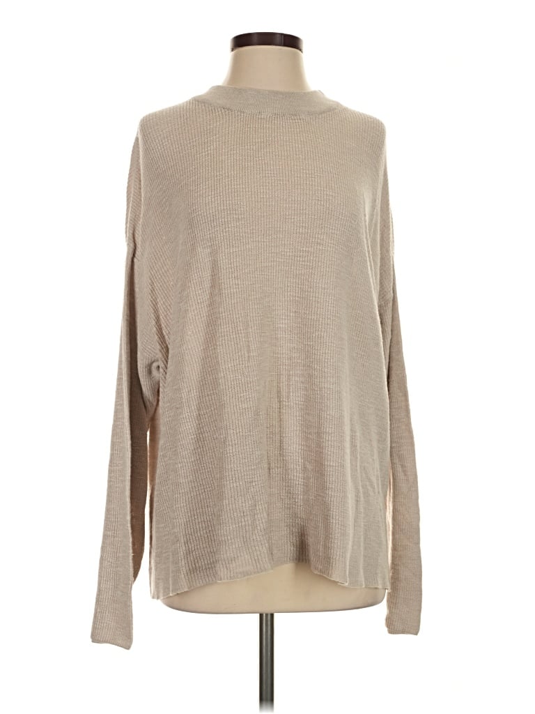 Pre-owned Fp Beach Turtleneck Sweater In Tan