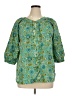 Assorted Brands Teal 3/4 Sleeve Blouse Size XL - photo 1
