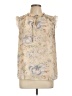 Rose + Olive Ivory Sleeveless Blouse Size L - photo 1