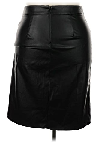 FASHION TO FIGURE Faux Leather Skirt (view 2)