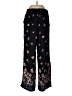 Maurices 100% Polyester Floral Black Casual Pants Size L - photo 2