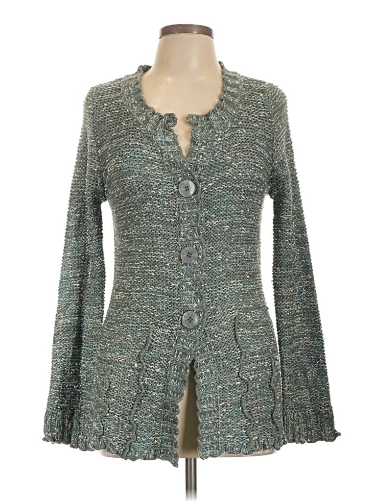 Pre-owned Vertigo Paris Cardigan Sweater In Green