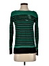 Liz Claiborne 100% Cotton Stripes Green Pullover Sweater Size S - photo 1