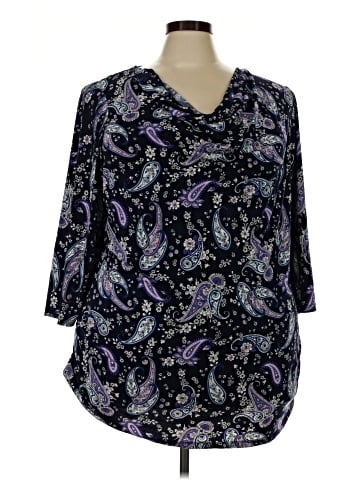 Lane Bryant 3/4 Sleeve T-Shirt (view 1)