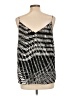 Calvin Klein 100% Polyester Silver Sleeveless Blouse Size L - photo 2