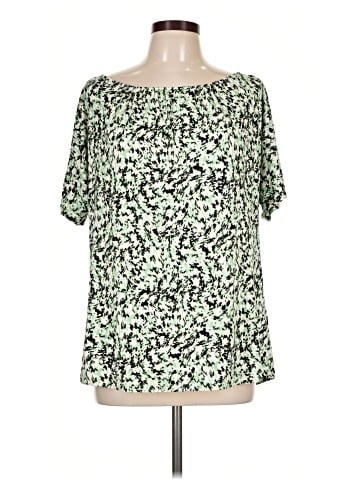 JM Collection Short Sleeve Blouse (view 1)