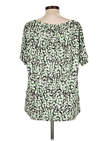 JM Collection Short Sleeve Blouse (view 2)