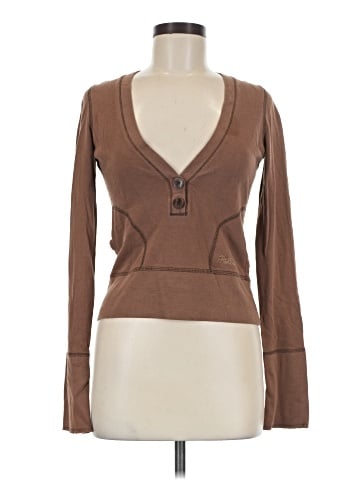Hollister Long Sleeve Henley (view 1)