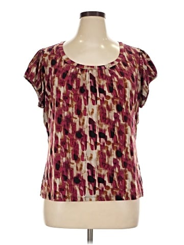 Worthington Short Sleeve Blouse (view 1)