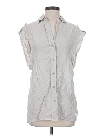 BCBGMAXAZRIA Sleeveless Button-Down Shirt (view 1)