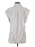 BCBGMAXAZRIA Gray Sleeveless Button-Down Shirt Size S - photo 2