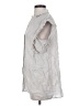 BCBGMAXAZRIA Gray Sleeveless Button-Down Shirt Size S - photo 5