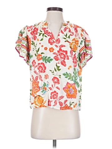 Nicole Miller Artelier Short Sleeve Blouse (view 1)