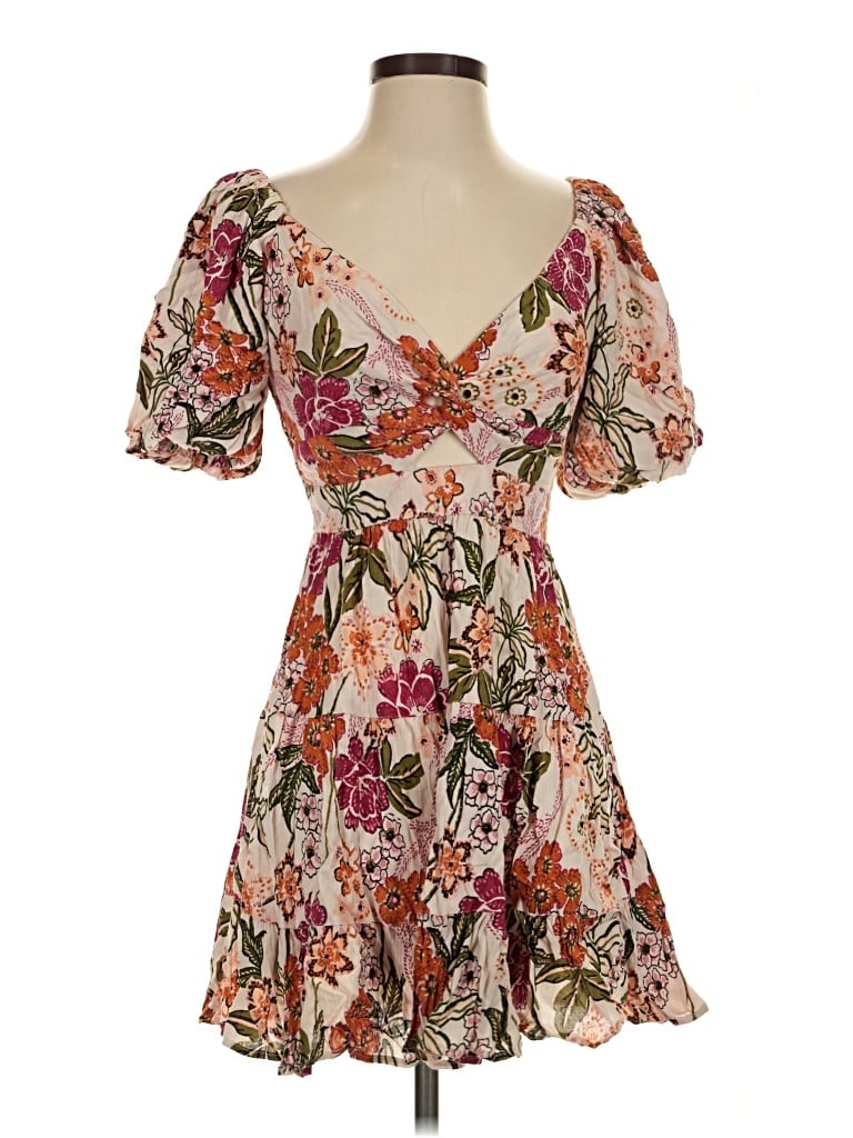 Pre-owned Angie Cocktail Dress In Brown