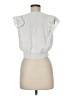 Monteau 100% Polyester White Short Sleeve Top Size M - photo 2