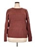 St. John's Bay Chevron-herringbone Burgundy Pullover Sweater Size XXL - photo 1