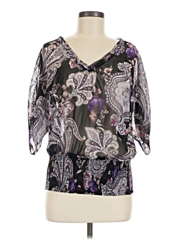 White House Black Market 3/4 Sleeve Blouse (view 1)